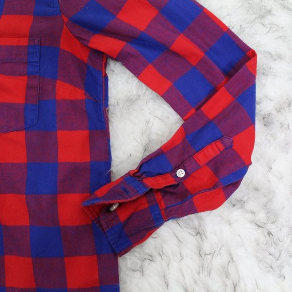 J.Crew Boy Fit Plaid Button Down Shirt Cotton - Picture 5 of 10